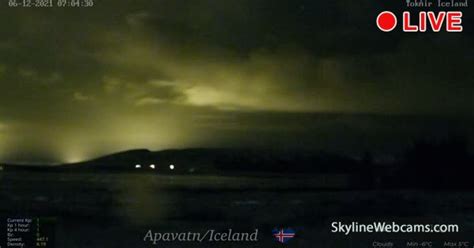 iceland webcam northern lights|Apavatn